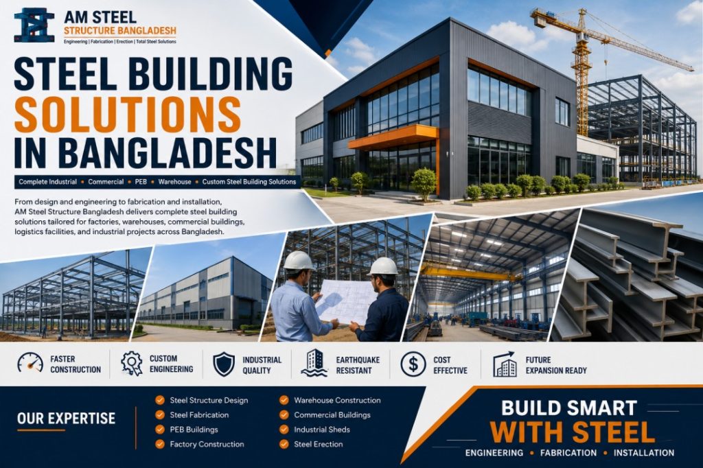 Steel Building Solution in Bangladesh by AM Steel Structure Bangladesh