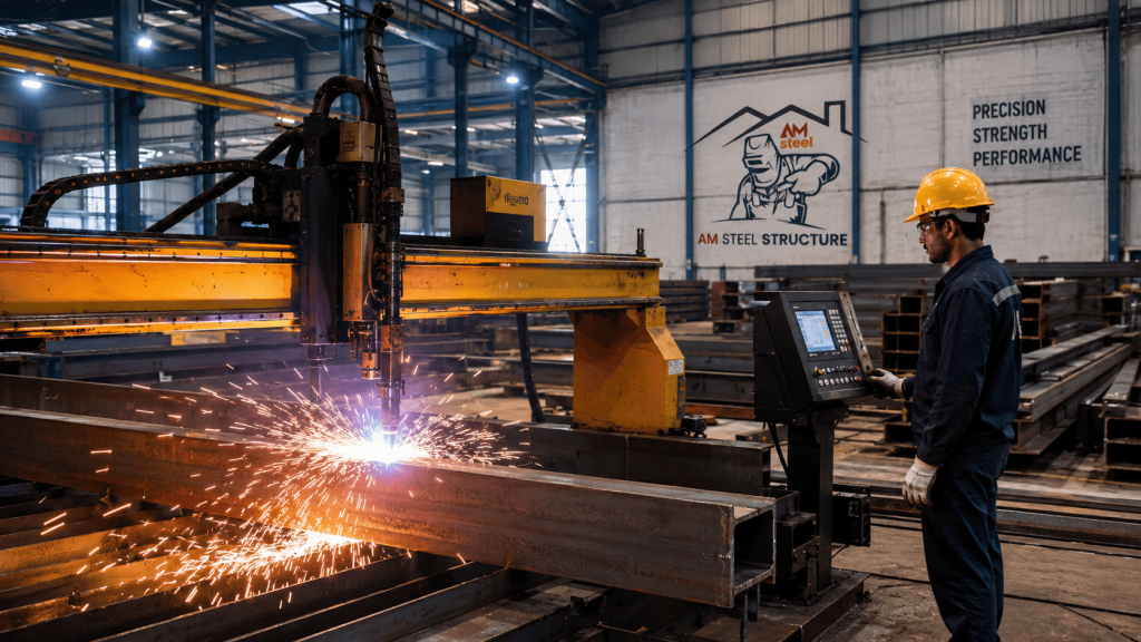 PEB company in Bangladesh - steel fabrication process